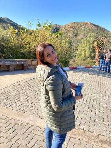 Customer photo review of Sage Duck Down Puffer Coat