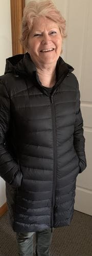 Customer photo review of Black Duck Down Puffer Coat
