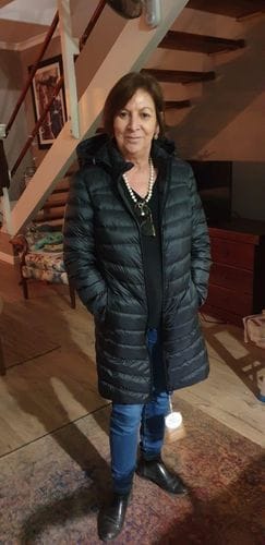 Customer photo review of Black Duck Down Puffer Coat