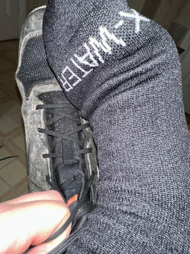 Customer photo review of HEMY Crew Waterproof Socks - Limited Edition - Pre-Order