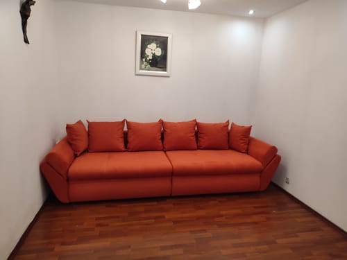 Customer photo review of Canapea extensibilă dumonde cu ladă de depozitare si sezut confortabil din spuma HR, Loana Kaki 300x100 cm