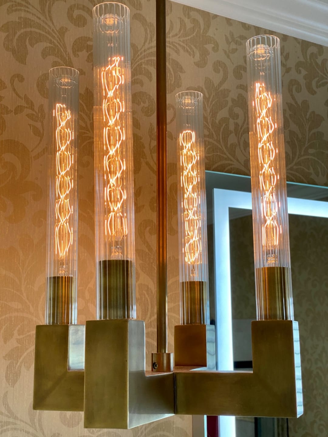 Customer photo review of Beacon Tube Vintage Bulb - 40 Watt - 11.75 in. Length - Clear