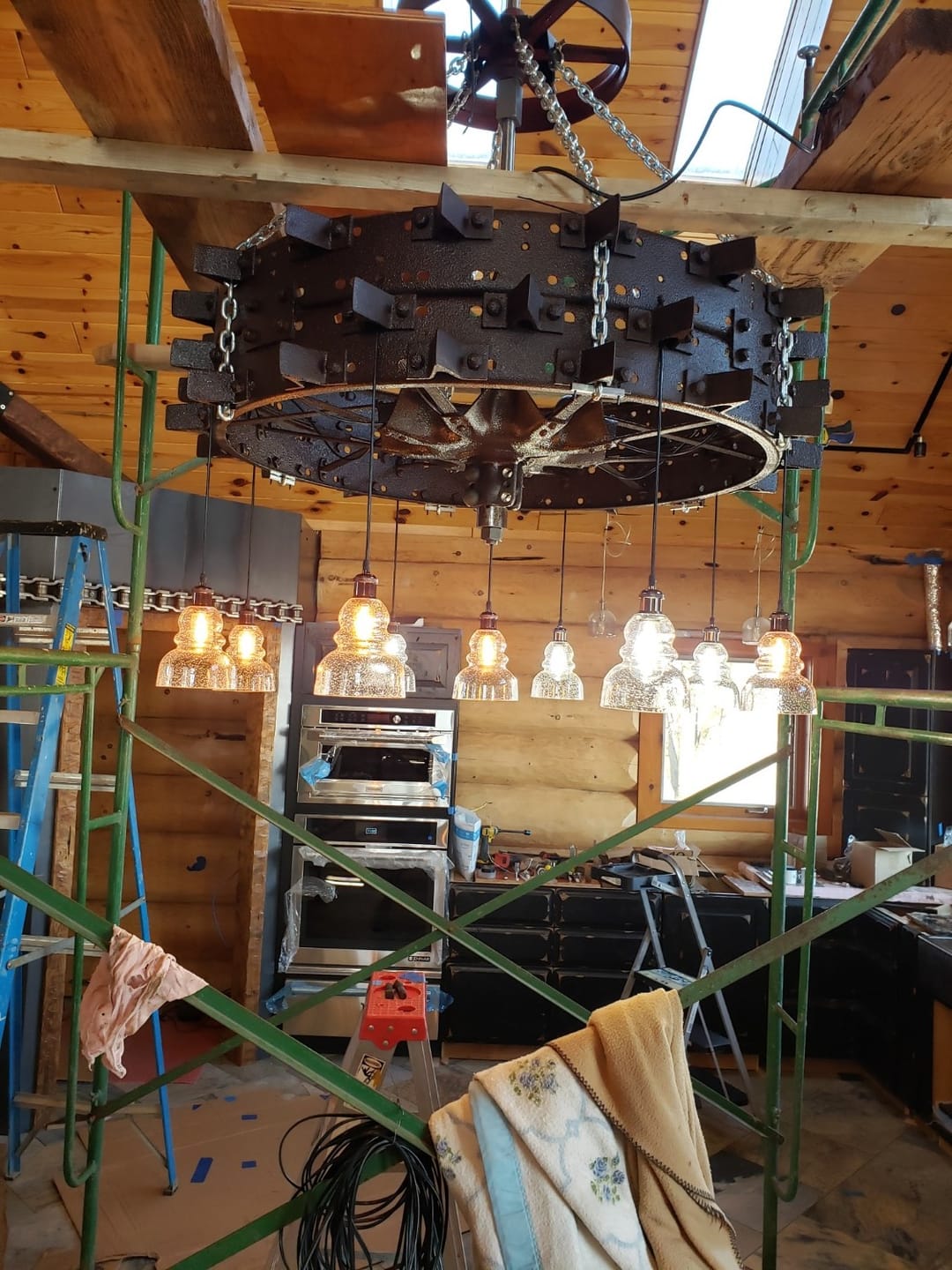 Customer photo review of Pendant Black Round 2 Conductor Cord- Per ft.