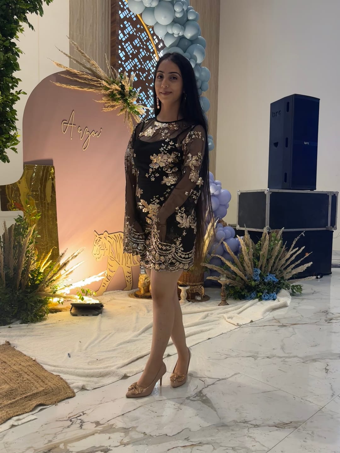 Customer photo review of Rome Sequined Dress