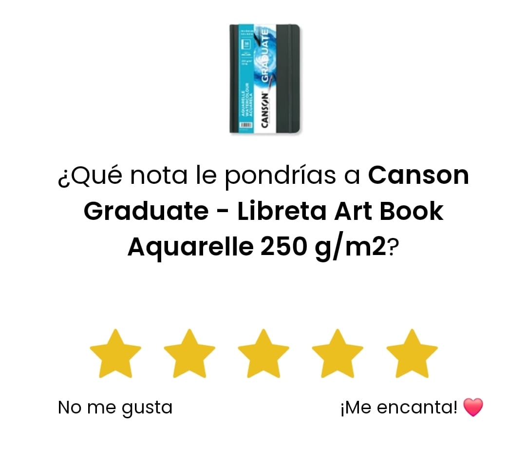Customer photo review of Canson Graduate - Libreta Art Book Aquarelle 250 g/m2