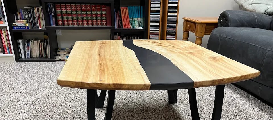Customer photo review of Bench Legs 123 Udo 16H Handcrafted Metal Furniture