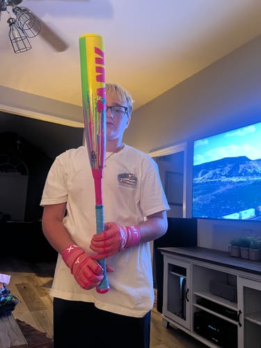 Customer photo review of Jax Model One Batting Gloves | Pink | Strap Cuff