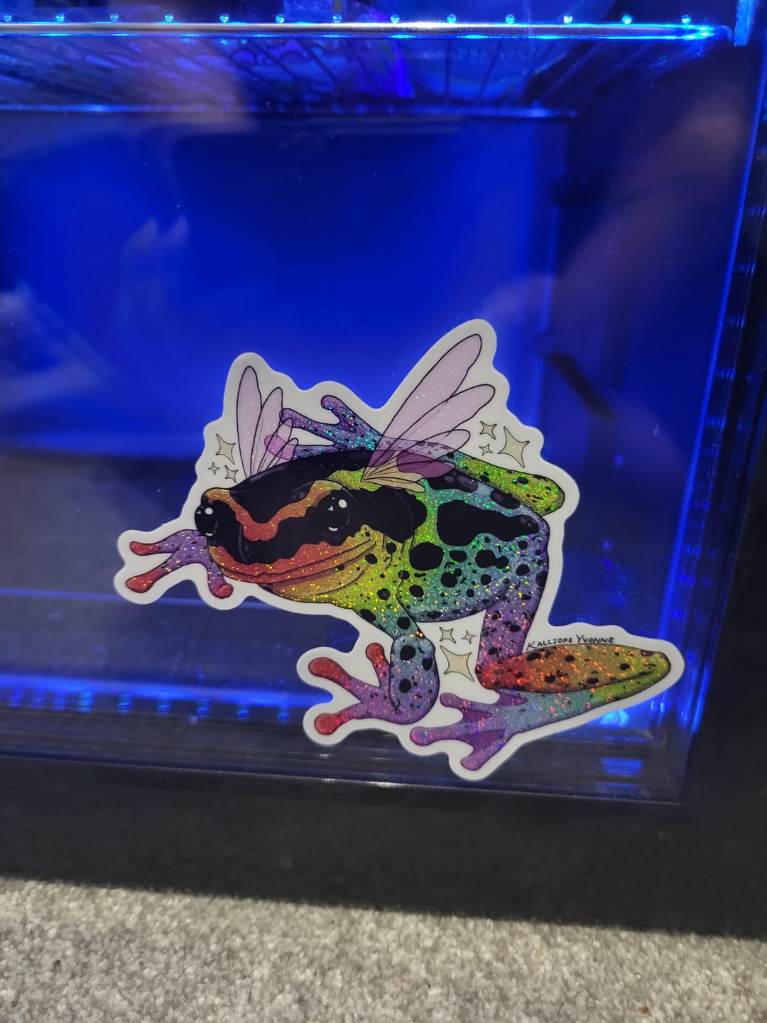 Customer photo review of Limited Edition "Rainbow Dart Fairy" Vinyl Sticker