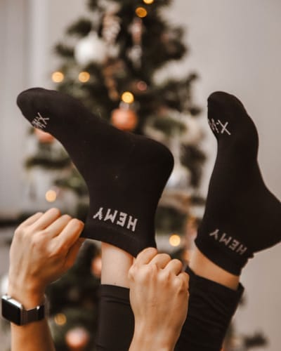 Customer photo review of HEMY Crew Waterproof Socks - Limited Edition - Pre-Order