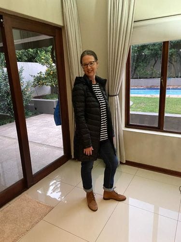 Customer photo review of Black Duck Down Puffer Coat