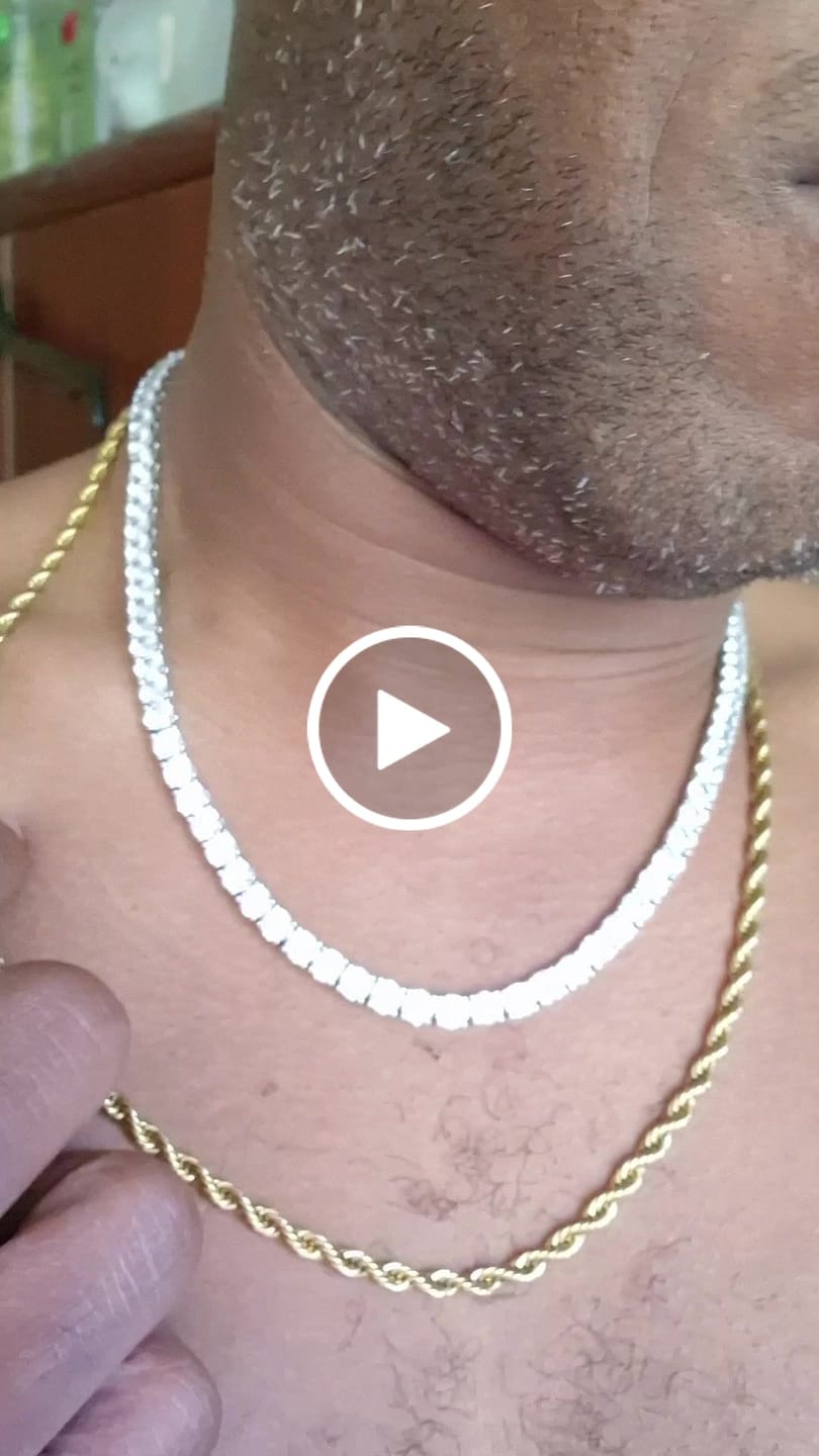 Customer video review of 5mm Tennis Chain - White Gold