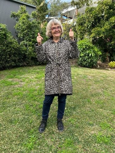 Customer photo review of LIMITED EDITION Leopard Raincoat