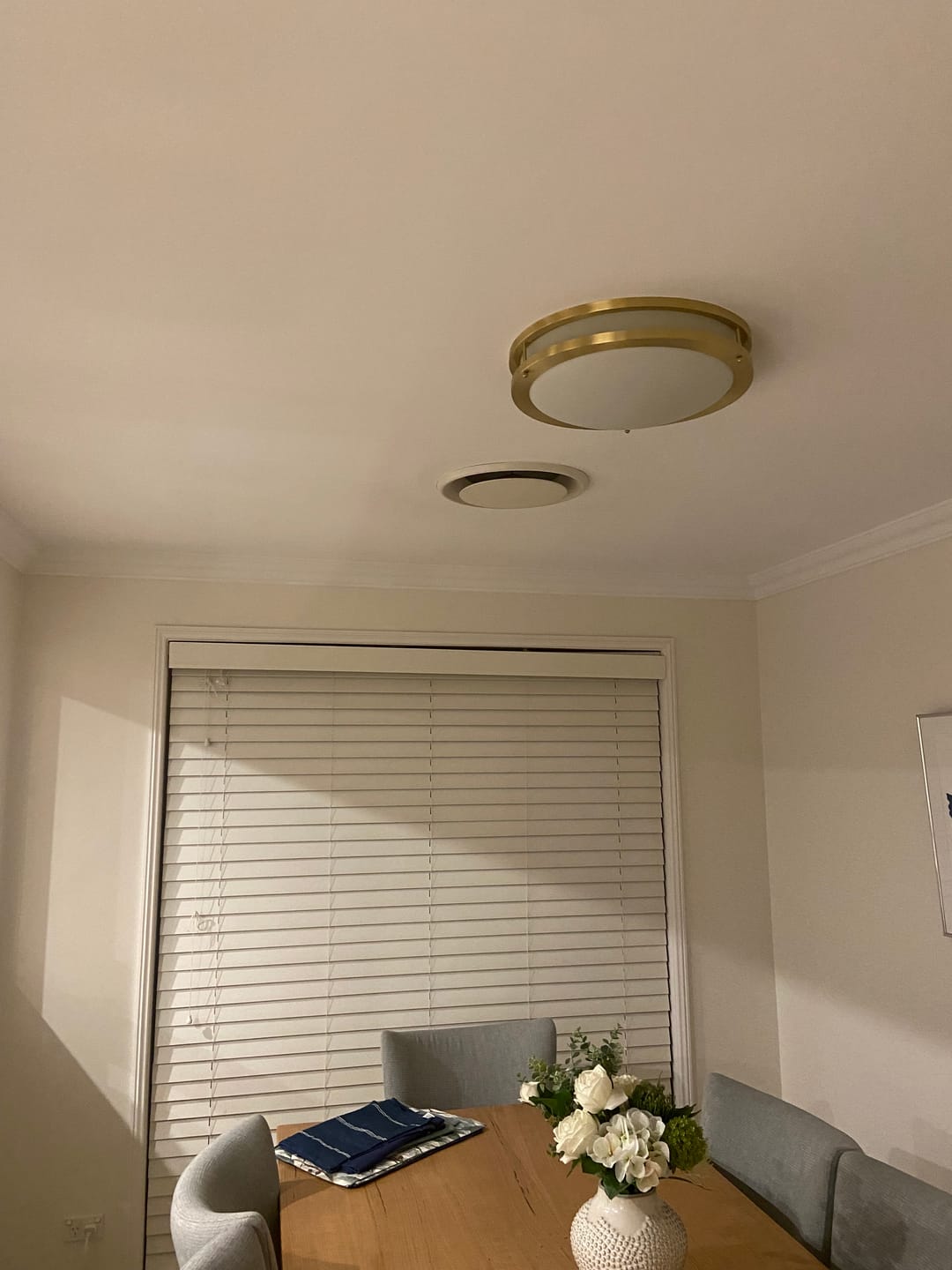 Customer photo review of Modern Three-Color Dimmable Led Bowl Flush Mount Ceiling Light