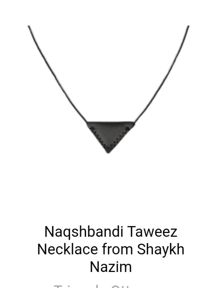 Customer photo review of Naqshbandi Taweez Necklace from Shaykh Nazim