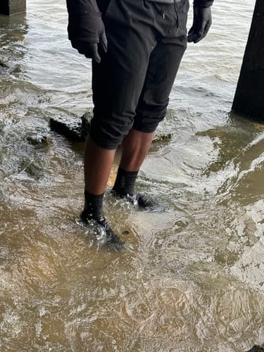 Customer photo review of HEMY Crew Waterproof Socks - Limited Edition - Pre-Order