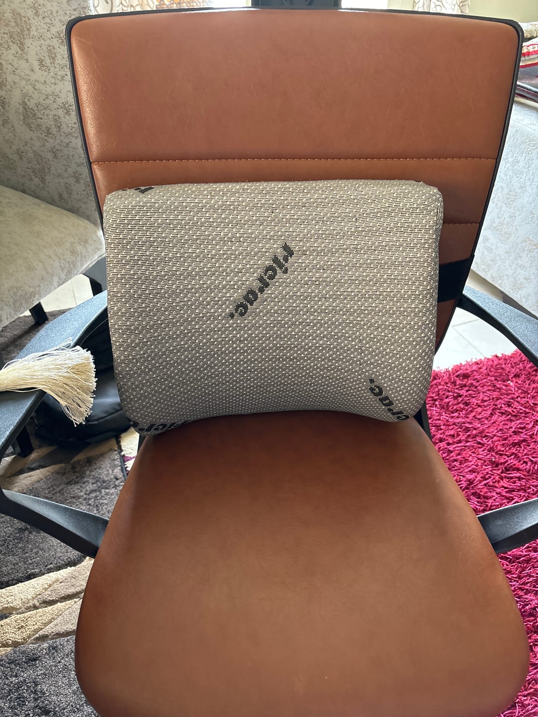 Customer photo review of Back Support Pillow - Rolo