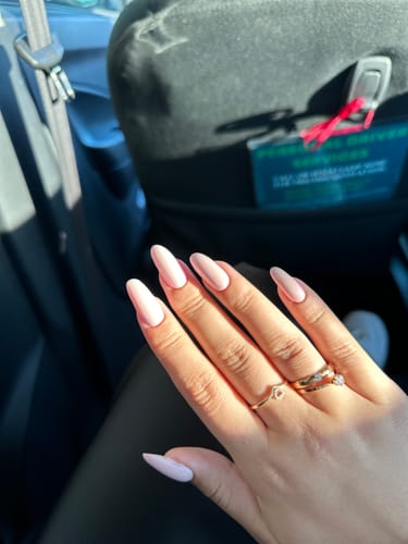 Customer photo review of Solitaire Diamond Promise Ring