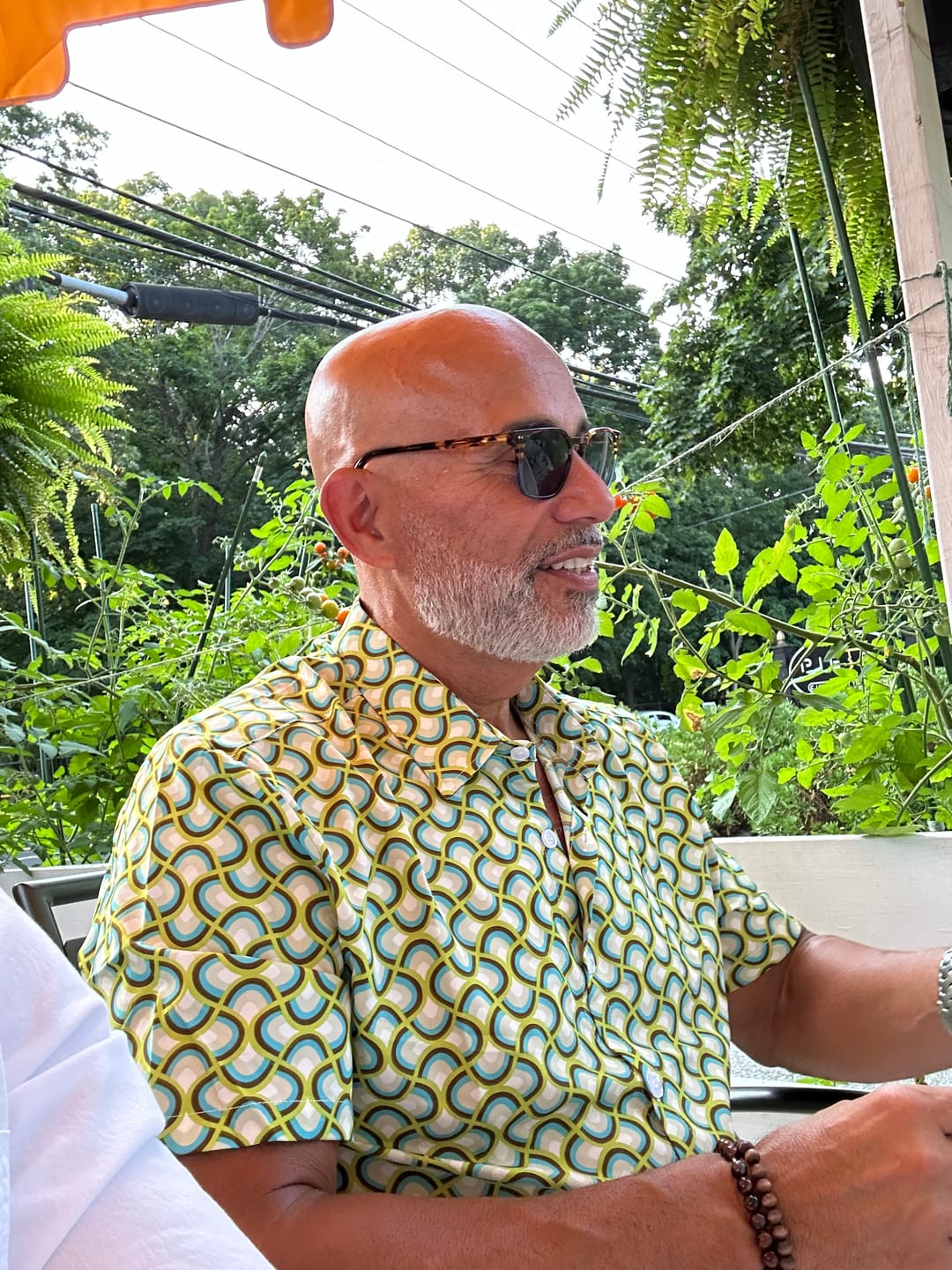 Customer photo review of Men's Green Cool Summer Beach Short Sleeve Shirt