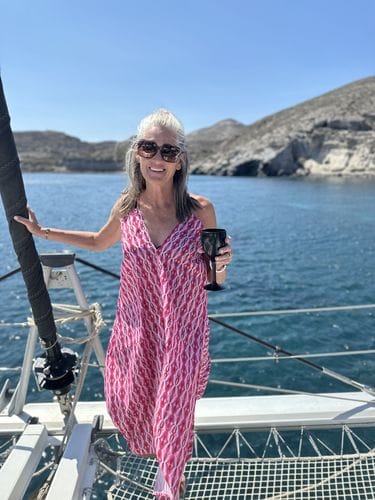 Customer photo review of Vintage Vogue Grecian Dress