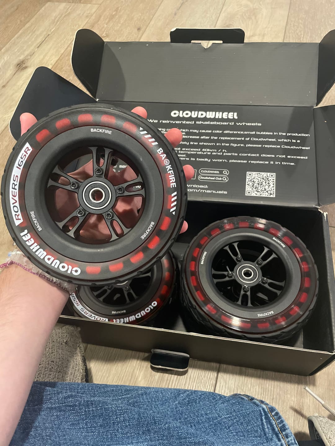 Customer photo review of Accessories & Wheels for Backfire Zealot, Zealot S, S2 and X