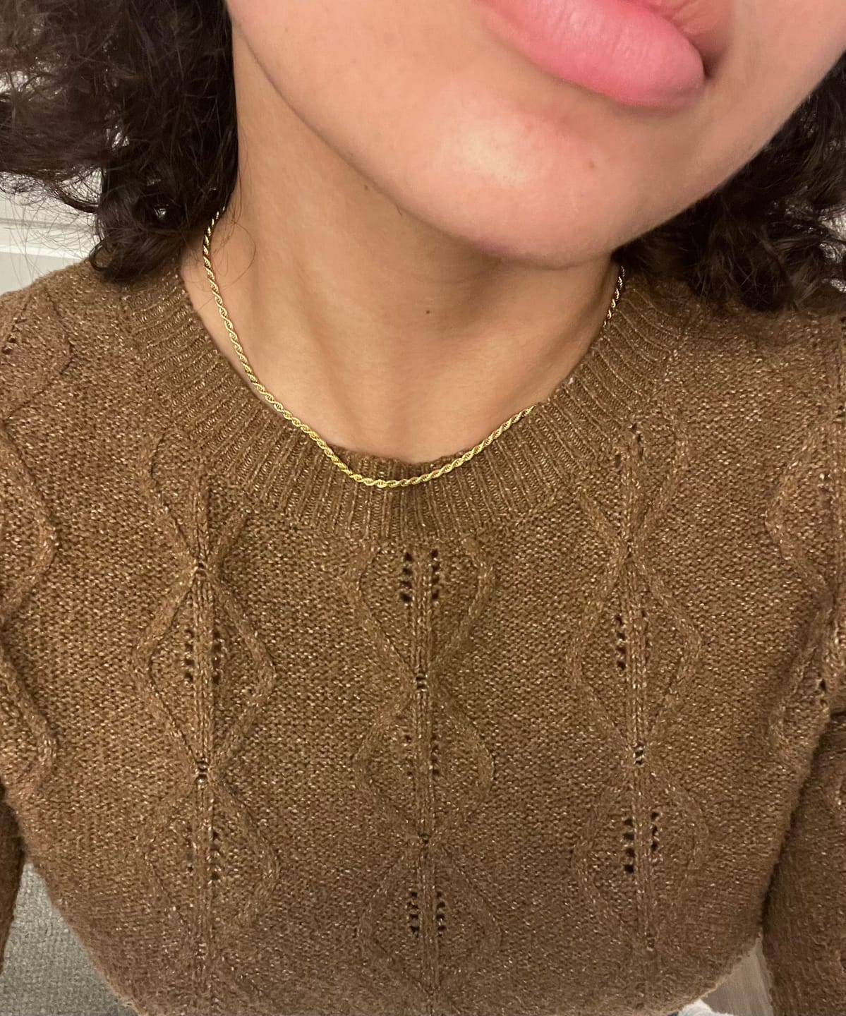 Customer photo review of Thin Rope Chain