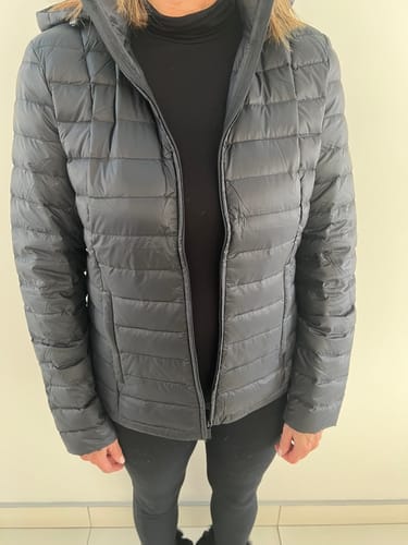 Customer photo review of Black Duck Down Puffer Jacket