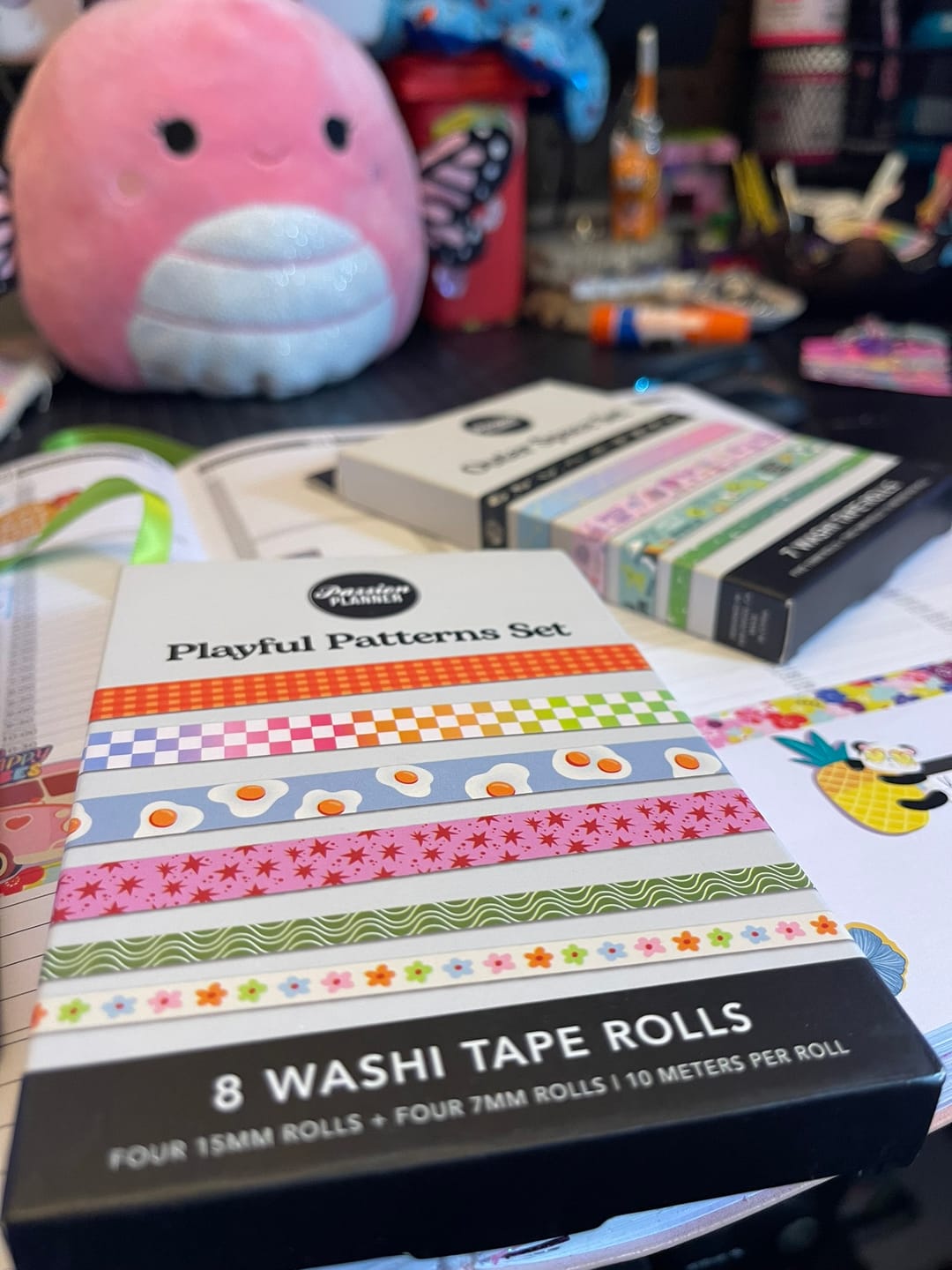 Customer photo review of Playful Patterns Washi Tape Set - 8 Rolls