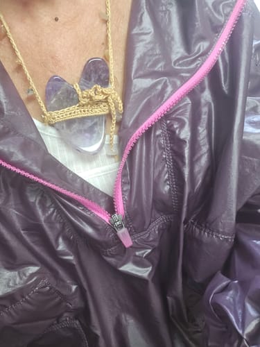 Customer photo review of Gua Sha Pendent Necklace