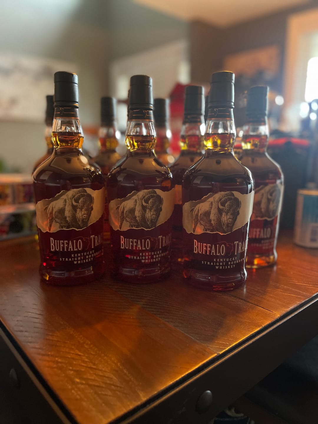 Customer photo review of Buffalo Trace Bourbon Whiskey Case Bundle (12 Bottles) (750ml)