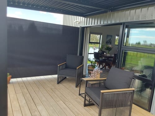 Customer photo review of Patio Screen Retractable Side Awning 2m x 3m