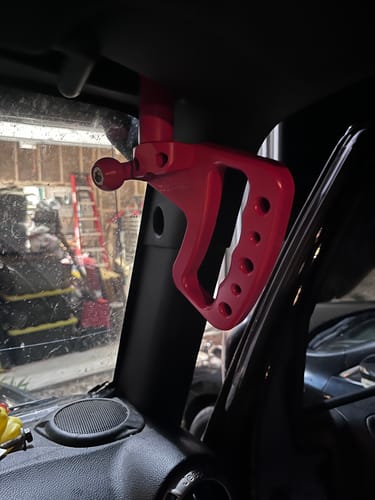 Customer photo review of JK & JKU Front Loop Grab Handles