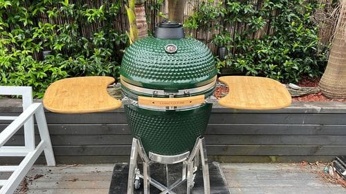 Customer photo review of 21" Kamado Ceramic Charcoal Grill With Bonus Accessory Pack