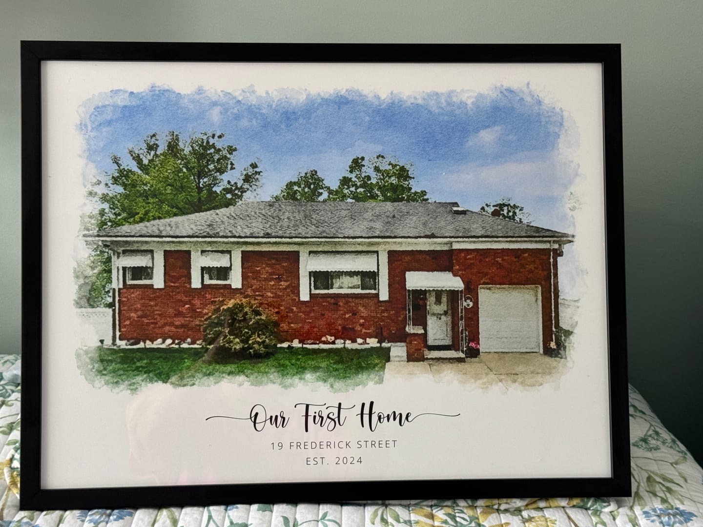 Customer photo review of Custom House Portrait