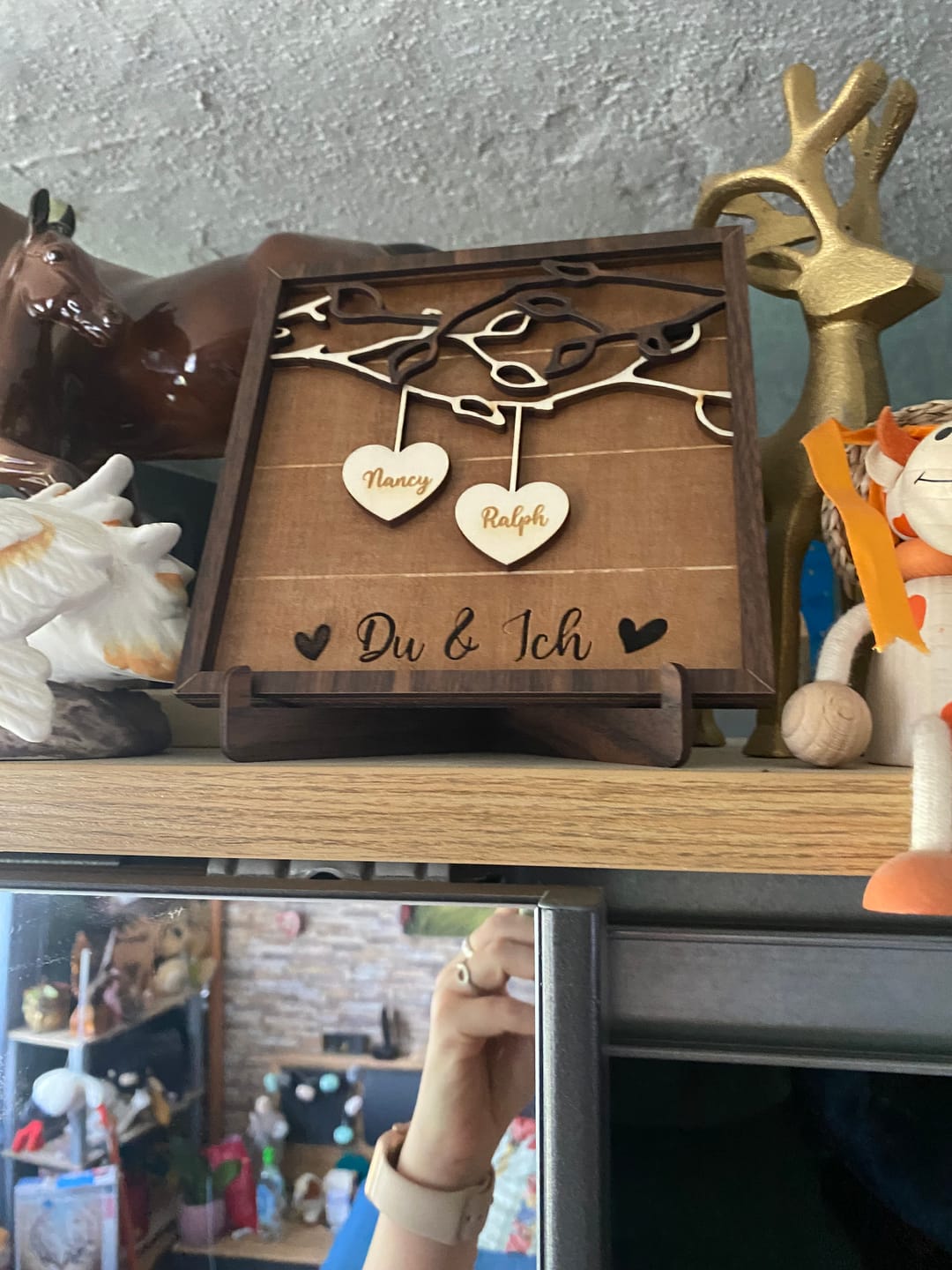 Customer photo review of Du & Ich - Paar-Herzaufsteller