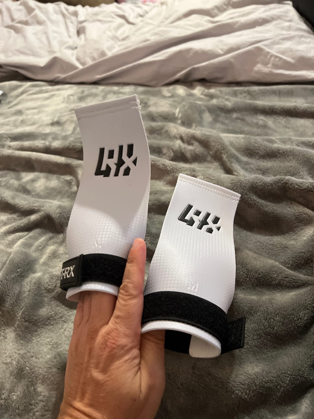 Customer photo review of LYFT-RX Carbon Grips - Chalk / SUMMER SPECIAL PRICE @ $19.99 ONLY! (sale is final, no returns or exchanges)