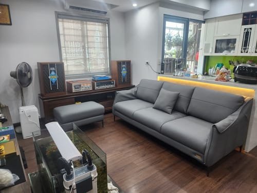 Customer photo review of Sofa văng da 3 chỗ tựa gối - ROSY