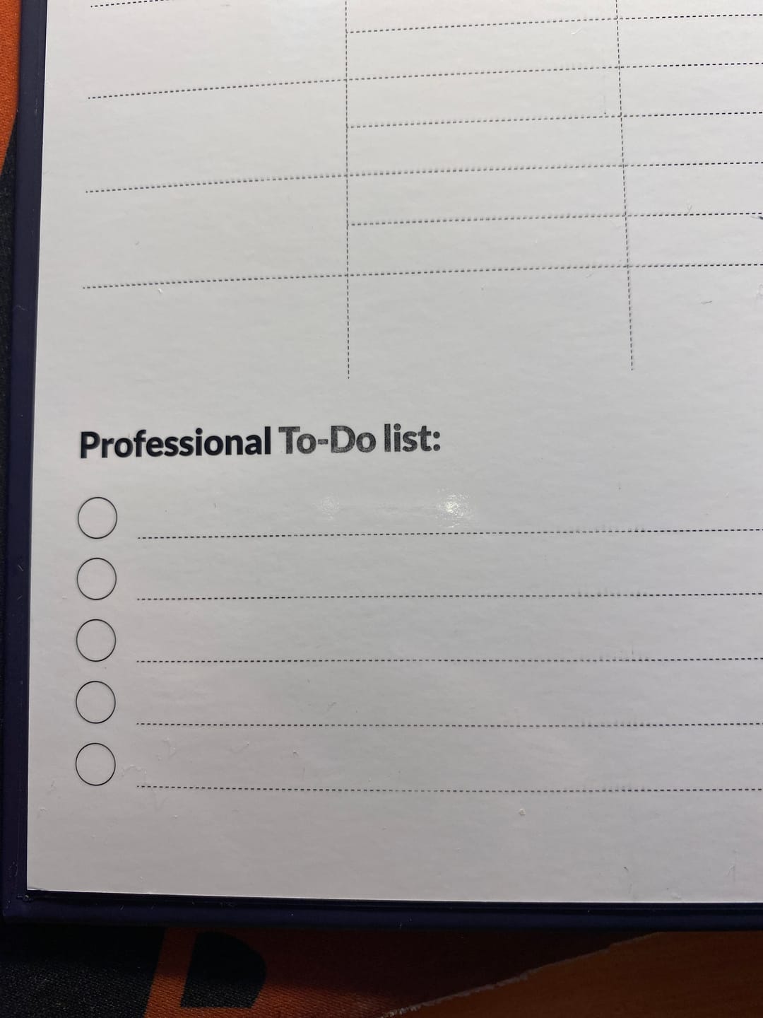 Customer photo review of Infinitebook Planner A5 Blue
