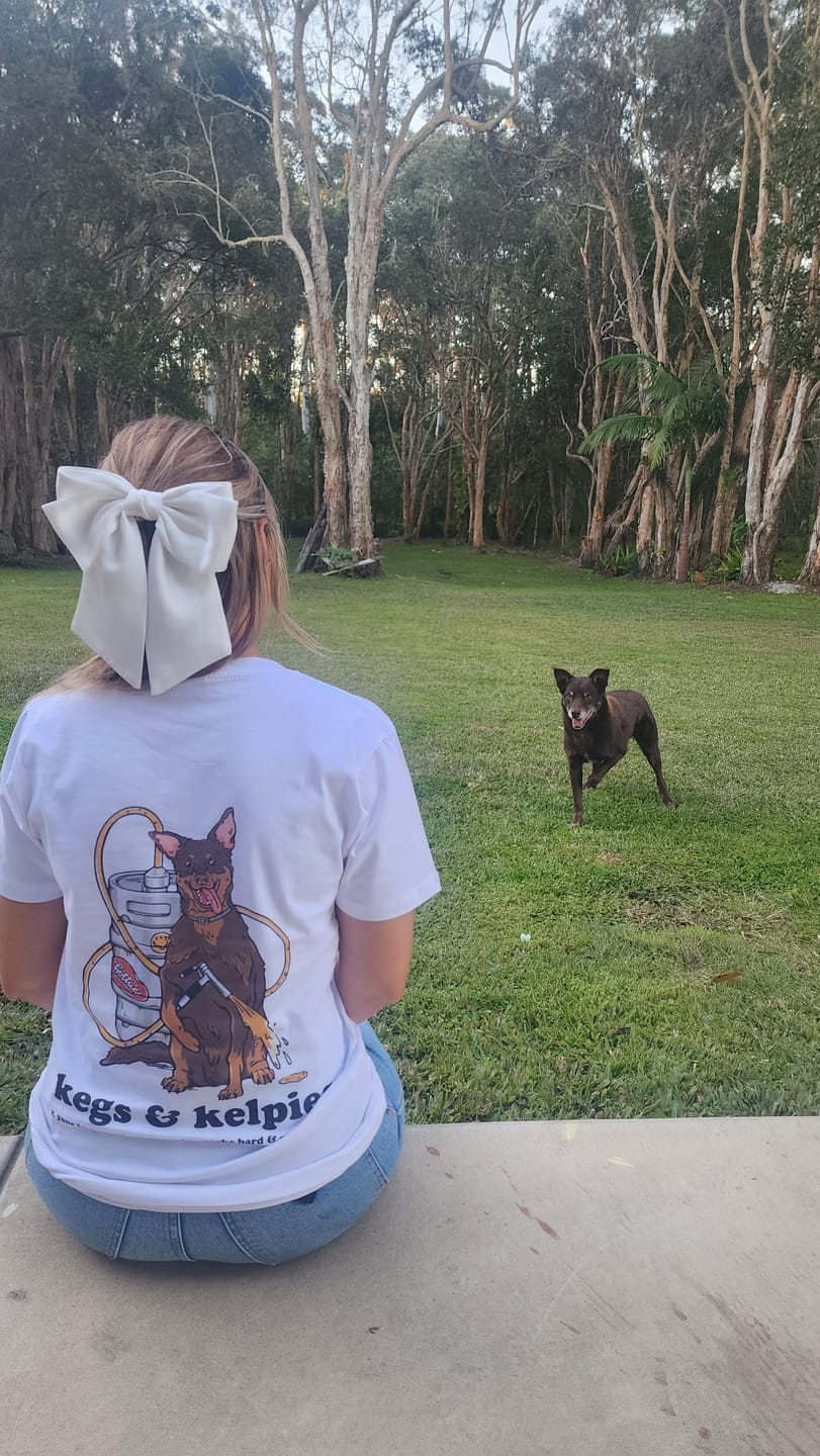 Customer photo review of Kegs & Kelpies Tee