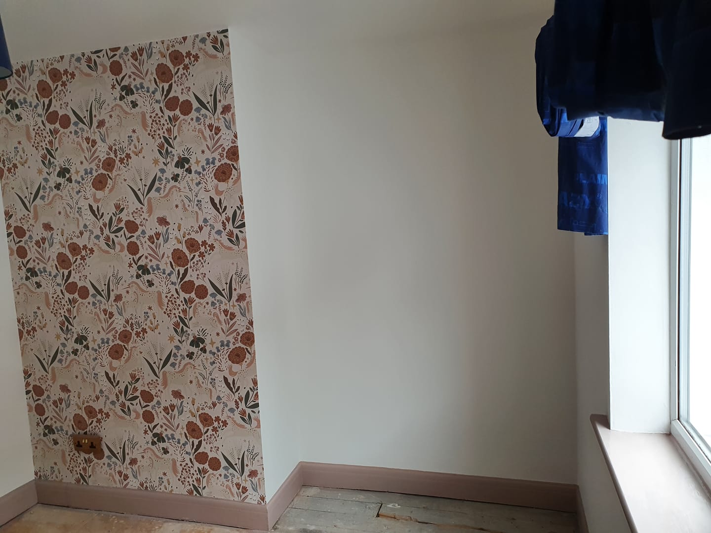 Customer photo review of Unicorn Meadow Wallpaper Cream Repeat Pattern