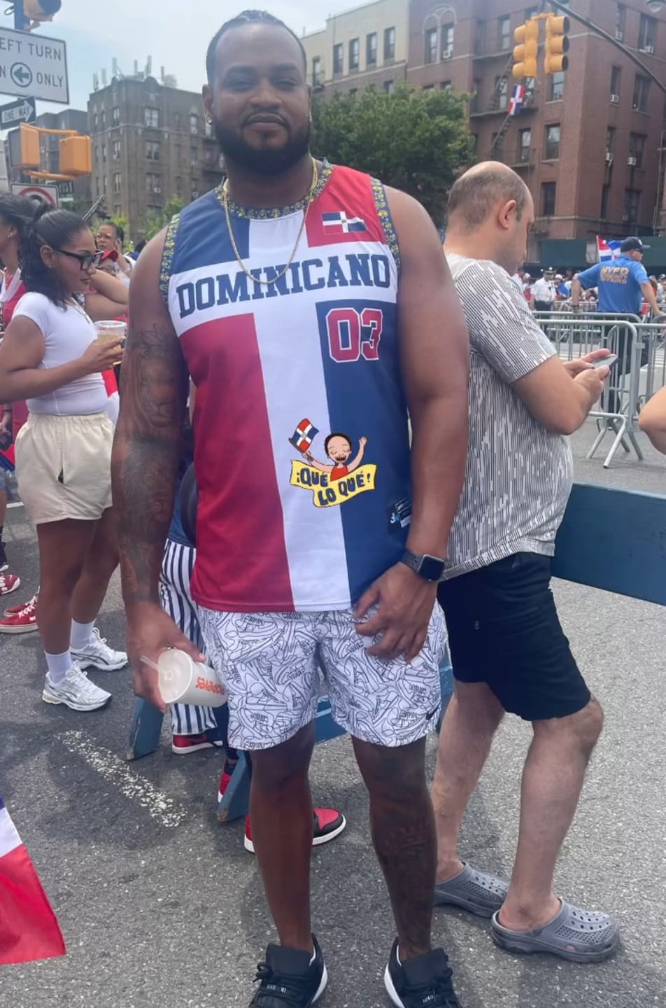 Customer photo review of Dominican Republic Custom Basketball Jersey