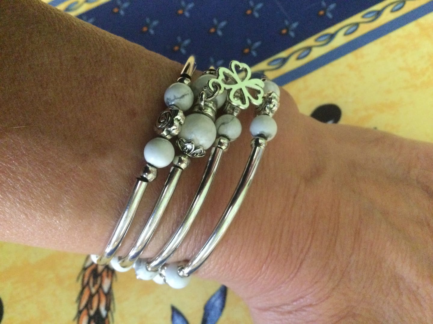 Customer photo review of Bracelet "Chance" en Pierres Naturelles
