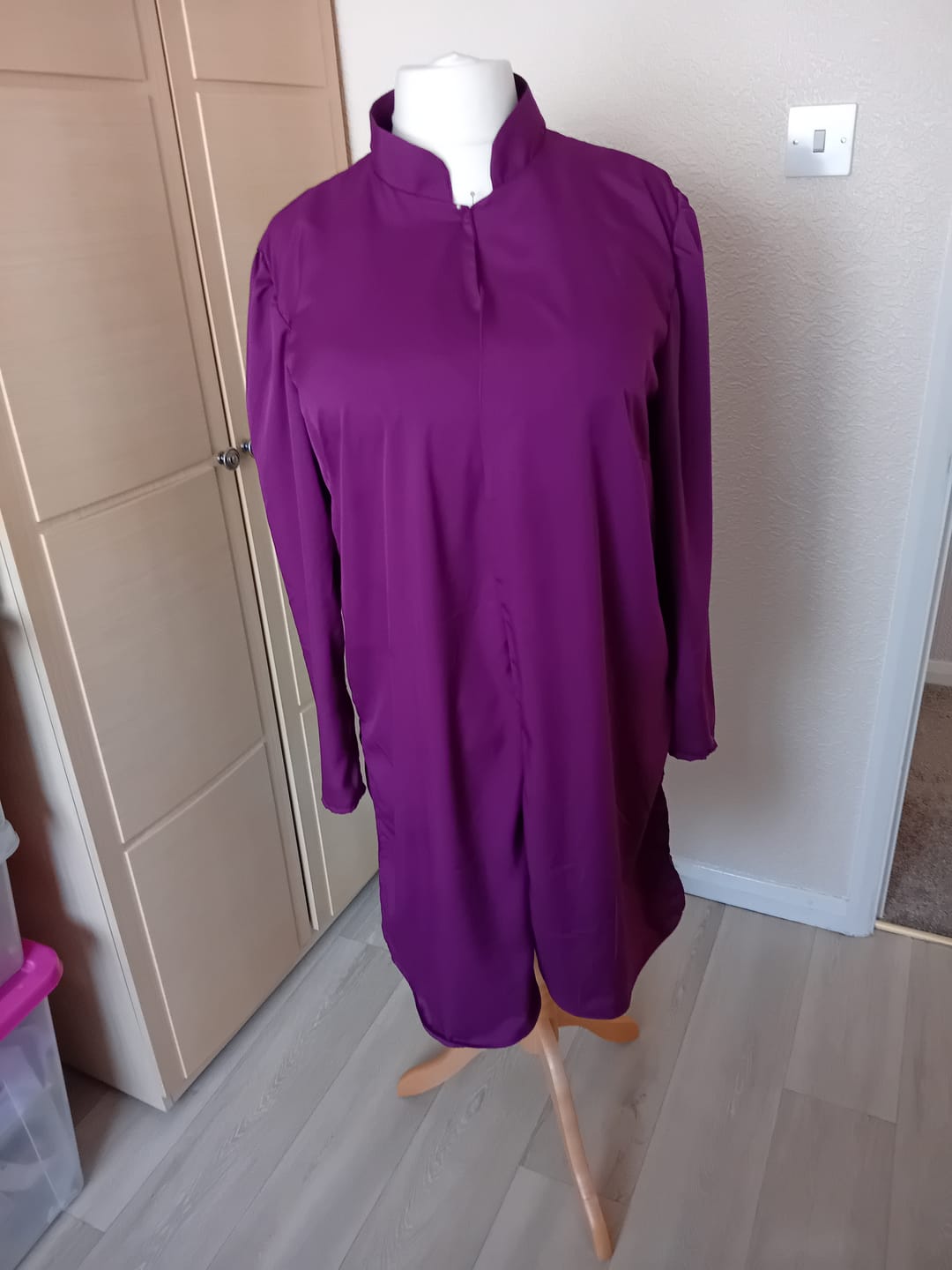 Customer photo review of Plain Smooth Crepe Polyester Fabric