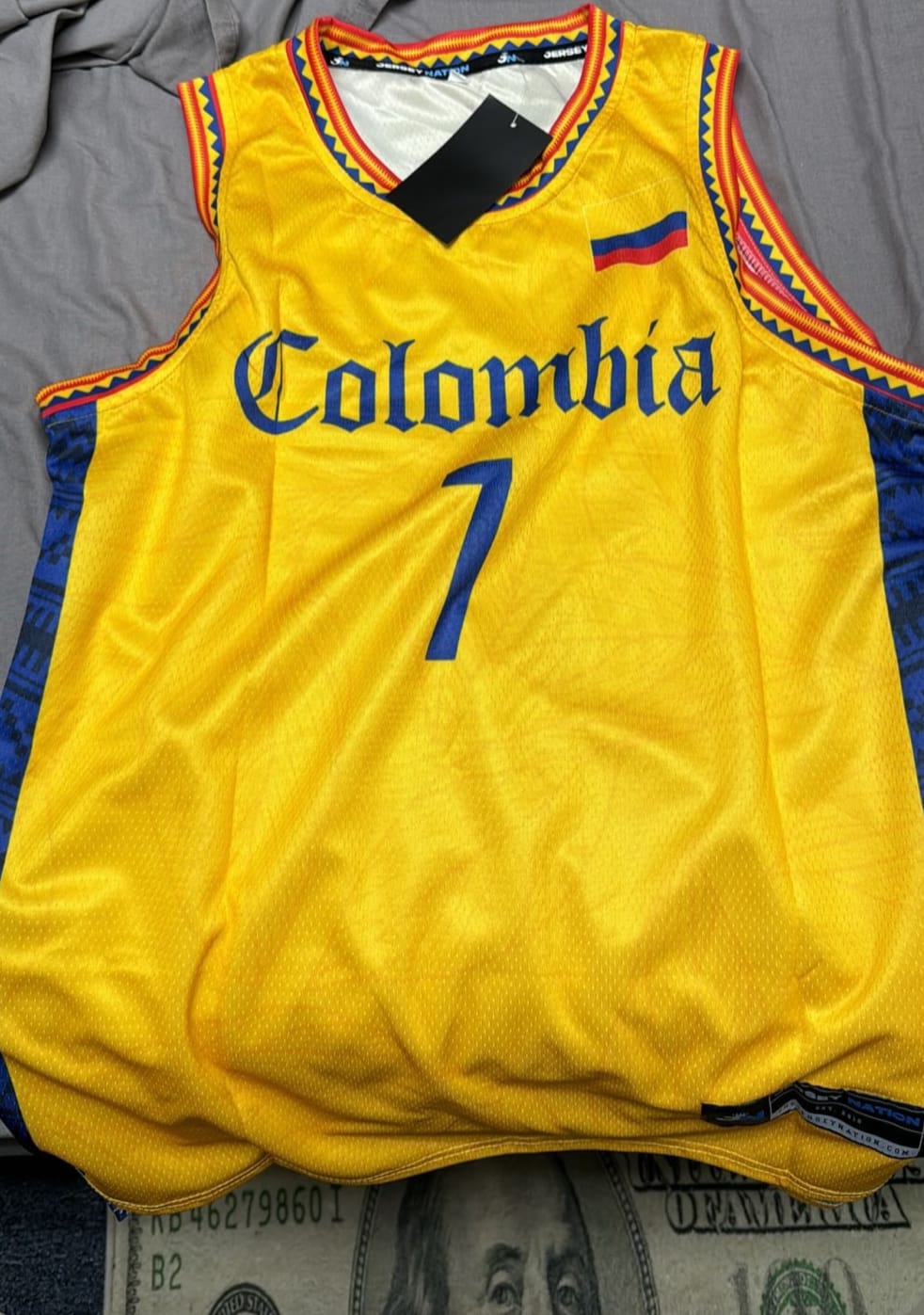 Customer photo review of Colombia Custom Basketball Jersey