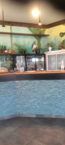 Customer photo review of Nexus - Distressed Metallic Wave Wallpaper - Teal- Discontinuing