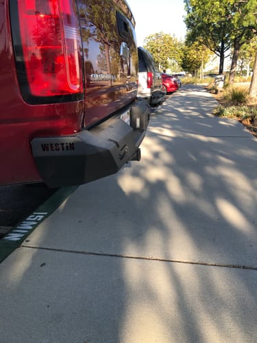 Customer photo review of Westin 15-22 Chevrolet/GMC Colorado/Canyon Pro-Series Rear Bumper - Textured Black