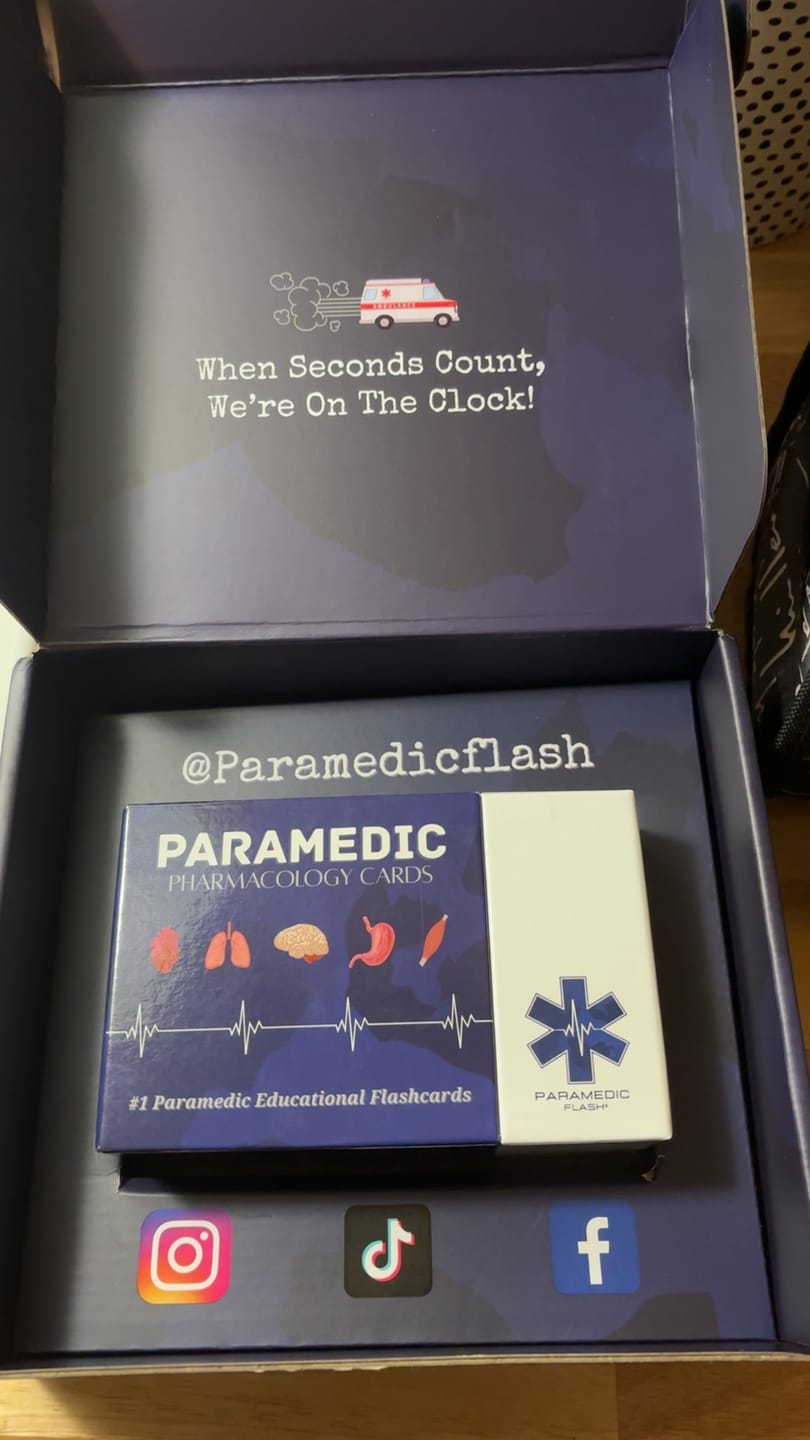 Customer photo review of Paramedic Pharmacology Cards