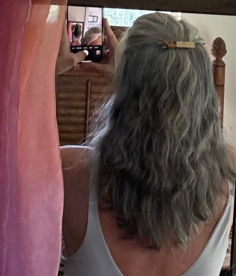 Customer photo review of Purple Rain Shampoo & Conditioner Bar