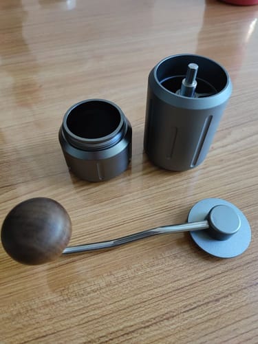 Customer photo review of Seven Star Steel Portable Manual Coffee Bean Grinder