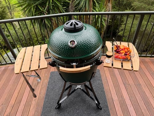 Customer photo review of 24" Kamado Ceramic Charcoal Grill With Bonus Accessory Pack