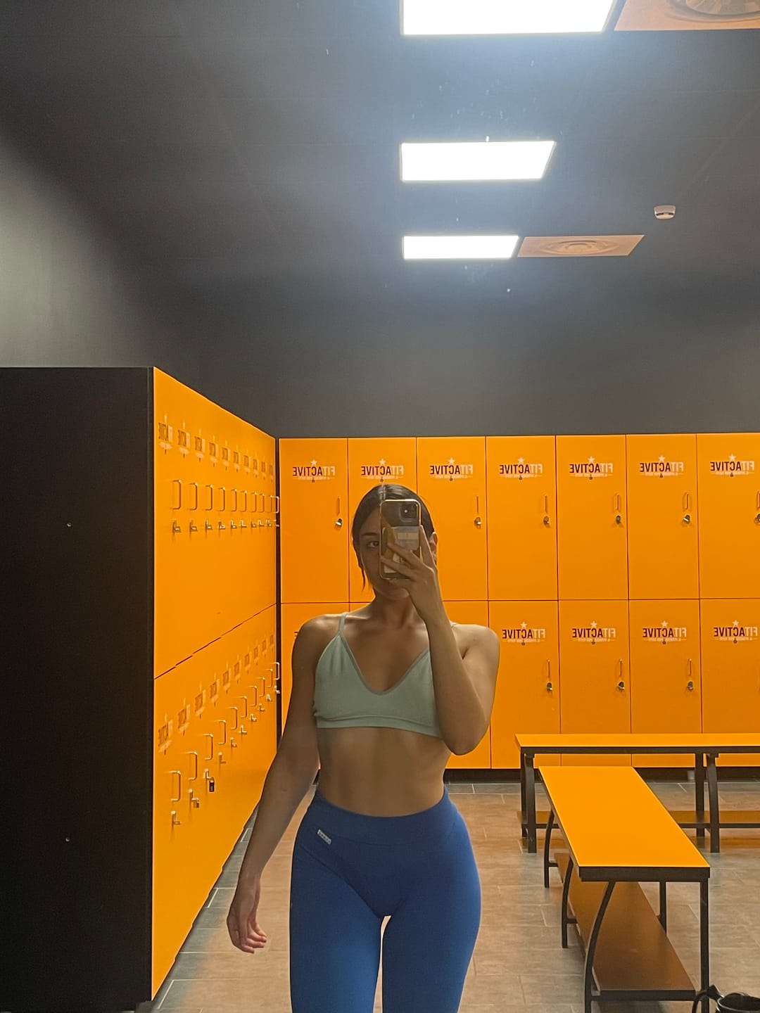 Customer photo review of Leggings Push up Gym Fashion Blu Accidia